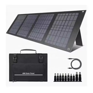 40W Renewable Energy Foldable <b>Portable</b> <b>Solar</b> <b>Panel</b> ETFE/PET Mono Silicon 23% Efficiency USB Charging Ports 12V/15V Factory - Product Image 1