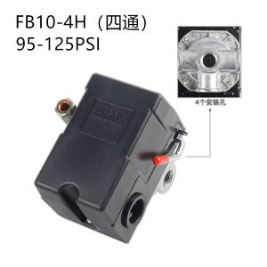 Fbang เครื่องอัดอากาศเครื่องควบคุมความดันชุดสวิตช์อัตโนมัติ FB10-4H 95-175PSI สำหรับซ่อมแซมและเปลี่ยน - Product Image 4
