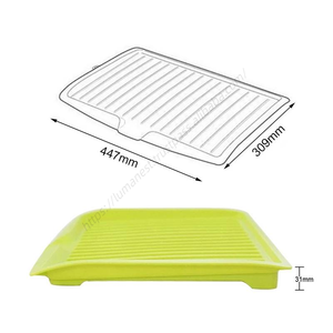 En gros C139 1 pièce Égouttoir à vaisselle multifonctionnel en plastique pour cuisine, grand égouttoir de séchage, rangement de comptoir, pour gouttes de thé - Product Image 5