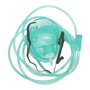 定制医疗设备Ce国际标准化组织认证的一次性医用聚氯乙烯氧气面罩，带管