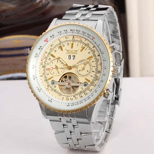 JARAGAR 034 Montre Homme Automatique Originale Grand Cadran Tourbillon Chronographe Acier Inoxydable Mécanique Étanche 2026 - Product Image 3