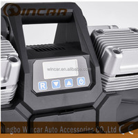 400L 12V Portable Heavy Duty Car Tyre Pump 4 Cylinder Metal Car Tire Inflator Compressor