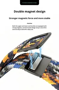 สายนาฬิกาไนลอนแบบวงแหวน Magnetic Ultra3 49 มม. ซีรีส์ 11 สำหรับ Apple Watch Ultra สำหรับผู้ชายและผู้หญิง สายนาฬิกาสำรอง - Product Image 3