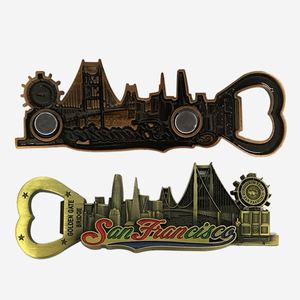 San Francisco Tourism <b>Memorial</b> Building Scenic Magnet with Bottle Opener, San Francisco, USA - Product Image 3