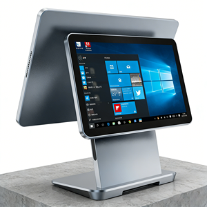 TCOIOR Supermarkt-Kassensystem 15,6 Zoll Dual-Screen <span class=keywords><strong>POS</strong></span>-System Android Windows <span class=keywords><strong>POS</strong></span>-Terminal Touchscreen <span class=keywords><strong>POS</strong></span>-Verkaufsstelle - Product Image 1