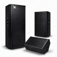 Prix d'usine Gamme complète Double haut-parleur de 15 pouces 2800W Subwoofer passif pour basses Subwoofer de scène Double haut-parleur professionnel de 15 pouces