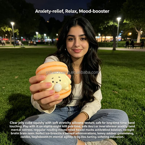 Mainan Squishy Anak Dewasa Blind <span class=keywords><strong>Box</strong></span>, Mainan Relaksasi Kulit Lembut Bentuk Macaron Bubble <span class=keywords><strong>Burger</strong></span>, Portable untuk Kantor, Alat Pelepas Stres, Hadiah - Product Image 3