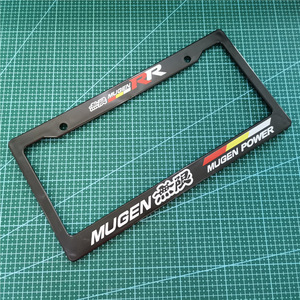 Cadre de plaque d'immatriculation standard américaine en plastique ABS 3D avec emblème Ralliart - Product Image 5