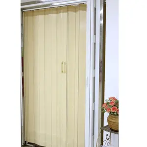 Pvc Bathroom folding Door cheap Price interior plastic sliding door