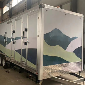 Recentemente europeo Sandbeach Mobile prefabbricato rimorchio da bagno portatile modulare servizi igienici mobili per campeggio partito fatto pannello Sandwich - Product Image 1