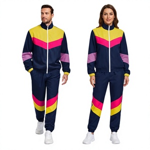 Ensemble de survêtement pour femmes, veste coupe-vent et pantalon large, 2 pièces - Product Image 1