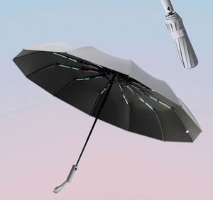 Parapluie inversé automatique grand format pour la pluie et la protection UV, parapluies pliants portables, cadeau promotionnel - Product Image 4