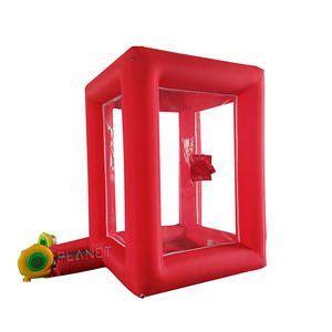 नया ट्रेंड मनी कैथिंग फ्लाइंग बूथ इन्फ्लैटेबल मनी ग्रैब मशीन इन्फ्लैटेबल कैश क्यूब - Product Image 2