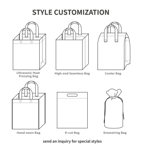 Bolsa de Compras Plegable Reutilizable Personalizada con Logotipo, Diseño Ecológico, Bolsa de Tela No Tejida - Product Image 6
