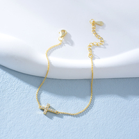 Mlluki Joyería al por Mayor, Pulsera de Plata de Ley 925 con Baño de Oro de 14K y Circonitas Cúbicas Personalizadas de Fábrica para Mujer