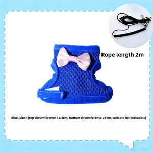 Correa de Pecho para Loros con Malla Antiescape y Cierre para Pájaros Pequeños y Loros, Uso en Exteriores - Product Image 6