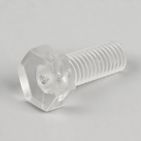 Vis à tête hexagonale en polycarbonate M3 M4 M5 M6 M8 M10 M12 M16 M20, boulons en plastique