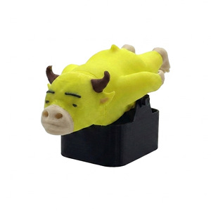 Matériel d'impression 3D créatif et personnalisé de haute qualité, jouet amusant en forme de petit veau, pour aquarium, cachettes pour poissons et crevettes, micro-paysages - Product Image 5