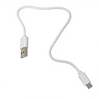 50CM Korte USB Micro V8 2A Snelle Oplaadkabel met Zuiver Koperfolie Afscherming voor Mobiele Telefoon MP3 MP4 Speler Oordopjes Oplader