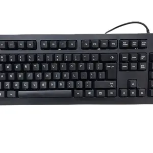 ICARERSPACE有线USB全尺寸键盘USB-一种有线超薄键盘，带巧克力键，兼容视窗、电脑笔记本/台式机