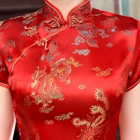 Robe longue de style chinois vintage, taille 5XL 6XL, nouvelle robe de style chinois, col mandarin traditionnel, robes sexy fines à fente, Qipao