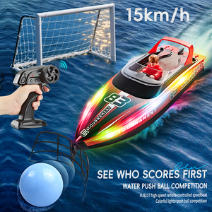 어린이 십대를위한 HJ821T 원격 제어 레이싱 전투 선박 도매 게임 소년 장난감 선물 RC 수상 축구 보트 - Product Image 2