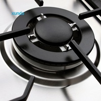 Electrodoméstico de Cocina Xunda, Placa de Cocción a Gas Integrada de 90 cm y 5 Quemadores, Personalización de Fábrica, Placas de Cocción a Gas de Acero Inoxidable de 4, 5 y 6 Quemadores