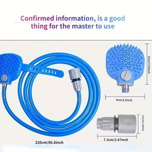 Herramienta de Baño para Mascotas de Entrega Rápida, Boquilla de Ducha de Silicona, Herramienta de Masaje, Adaptadores de Ducha para Mangueras, Adecuados para el Cuidado de Perros y Gatos - Product Image 6