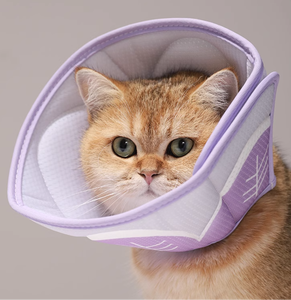 Elizabethanischer Kragen für Katzen, Hunde-Halskrause nach Operationen, Verstellbarer Erholungskragen zur Verhinderung von Wundlecken - Product Image 2