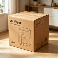 Boîte d'emballage personnalisée pour friteuse à air 1200W, en carton ondulé de qualité alimentaire, pour appareils de cuisine