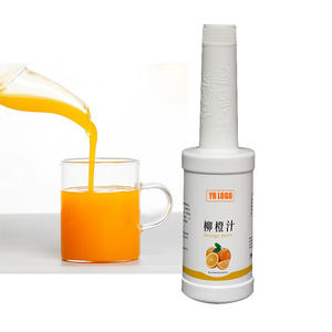 Sirop concentré de jus d'orange certifié Halal, saveur fruitée haute concentration pour jus glacé, sirop concentré en gros - Product Image 1