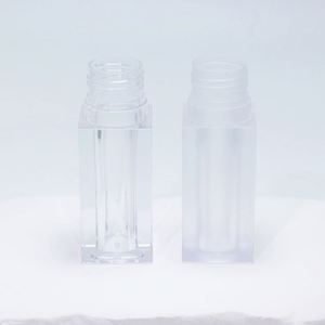 Tubos de Lápiz Labial Cuadrados Vacíos al por Mayor con Logotipo Personalizado, Envases Transparentes para Lápiz Labial con Brocha Grande - Product Image 3