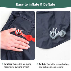 Colchoneta Inflable para Acampar al Aire Libre con Almohadas, Colchón de Aire Ultraligero con Bomba de Inflado Integrada para Senderismo - Product Image 4