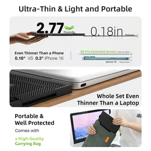 Pantalla Portátil para Laptop de 15.3 Pulgadas, FHD 1920x1200 IPS LCD, Extensor de Pantalla Dual/Triple, Tipo-C Plug & Play con SO Windows y <span class=keywords><strong>Mac</strong></span> - Product Image 6