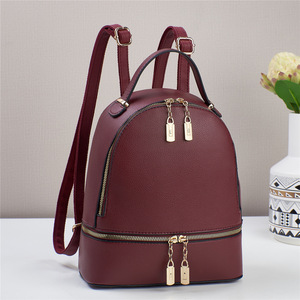 Modern Vegan Leather <b>Mini</b> <b>Backpack</b> for Women Structured Dome Fashion Daypack with Adjustable Straps 2026 - Product Image 2