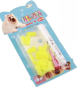 2025 novo colorido colorido pet fornecimentos borracha gato prego garra patas tampas pet cão prego tampas - Product Image 6