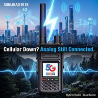 XUNLIBAO 9118 Prix usine Talkie-walkie longue portée double mode Expédition rapide Sans frais de plateforme GPS à vie Type-C LTE 4G Radio PTT POC