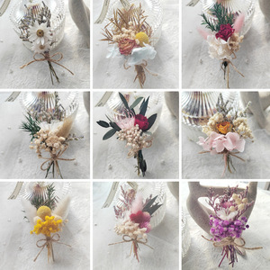 ช่อดอกไม้แห้ง กุหลาบ ดอกยิปโซฟิลลา กล่องของขวัญ ชุดวัสดุ DIY อุปกรณ์ประกอบฉากถ่ายภาพ สำหรับงานแต่งงาน วันเกิด - Product Image 2