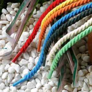 Lacets de Chaussures Sportifs et Décontractés en Coton Torsadé Coloré de Haute Qualité, 6MM, Personnalisés pour Hommes et Femmes, Paire d'Accessoires - Product Image 5