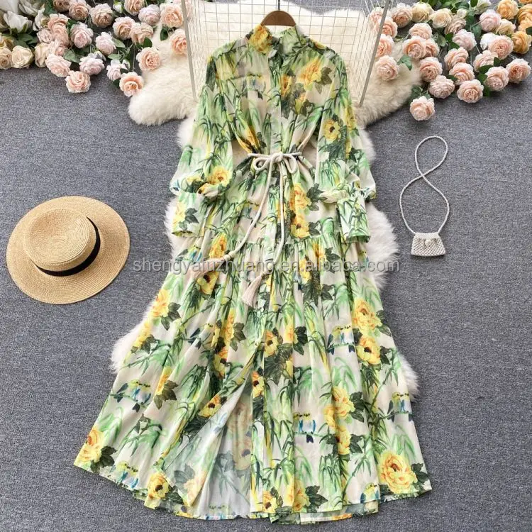 Summer Casual Dresses 2022 Loose Colorful Short-sleeve Dress Ladies Beach dress