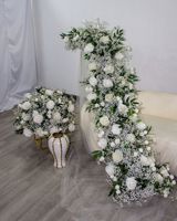FB-010 Décoration de mariage personnalisée, centre de table, boule de fleurs bordeaux, arrangements floraux pour la décoration de mariage