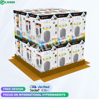 Carton ondulé palette personnalisé Haut-parleurs palette électronique Présentoir en carton présentoir supports de présentation pour magasins