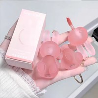 Logo personnalisé marque privée maquillage mignon lapin glaçure à lèvres haute pigmentation étanche longue durée porte-clés brillant à lèvres en velours mat