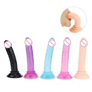 Mini Dildo réaliste de 5 pouces, pas cher, coloré, en TPE souple, écologique, étanche IPX6, avec ventouse, pour femme, unisexe - Product Image 1
