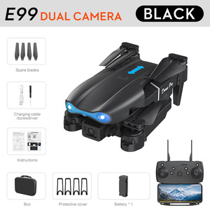 E99 máy bay không người lái máy bay không người lái có thể gập lại RC chụp ảnh trên không Quadcopter, đồ chơi FPV WIFI HD cho người lớn/trẻ em (bán chạy qua biên giới) - Product Image 6