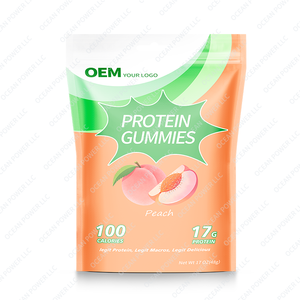 Gummies protéinés à haute teneur en protéines, saveur fraise, 17 g de protéines de lactosérum naturelles, sans édulcorants artificiels, faible en calories, OEM - Product Image 4