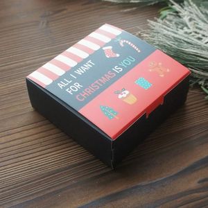 Boîte à bonbons de Noël personnalisée, boîte à <span class=keywords><strong>biscuits</strong></span>, emballage cadeau pour fête, boîte cadeau de Noël en papier - Product Image 2