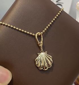 Joyería Fina Personalizada, Colgante de Concha Sólida Real, Oro Rosa, Amarillo y Blanco de 9k, 10k, 14k y 18k, Diamante/Gema de Laboratorio, Fabricación en Fábrica - Product Image 2