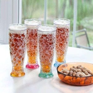 16OZ Plastic <b>Double</b> <b>Wall</b> Chiller Frosty Freezer Beer <b>Mugs</b> with Liquid Gel for Freezer Tumbler - Product Image 6