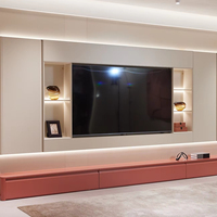 BAINENG 48 heures de conception gratuite, directement de l'usine, vente en gros de meubles modernes, solution de projet pour meuble TV moderne en acier inoxydable